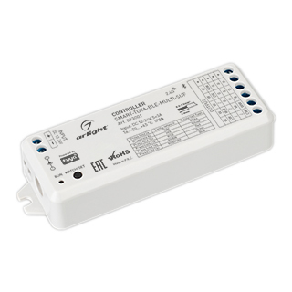 Контроллер SMART-TUYA-BLE-MULTI-SUF (12-24V, 5x3A, RGB-MIX, 2.4G) (Arlight, IP20 Пластик) | Arlight 033001