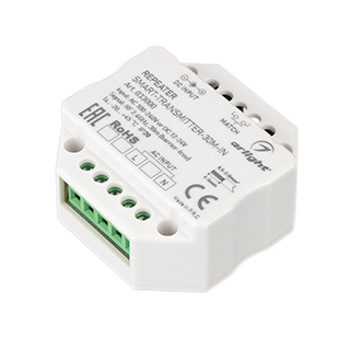 Контроллер-усилитель SMART-TRANSMITTER-30M-IN (230V, 2.4G) (Arlight, IP20 Пластик) | Arlight 033000