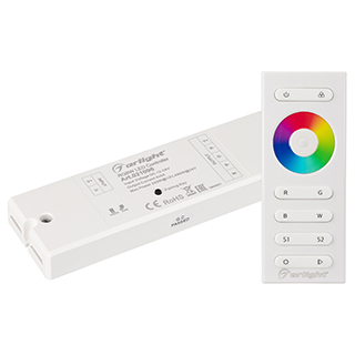 Контроллер SR-2839W White (12-24 В,240-480 Вт,RGBW,ПДУ сенсор)) (Arlight, IP20 Пластик) | Arlight 021096