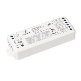 Контроллер SMART-TUYA-MULTI (12-24V, 5x3A, RGB-MIX, 2.4G) (Arlight, IP20 Пластик) | Arlight 031679