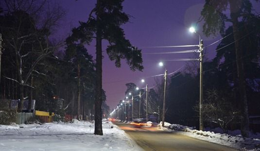 Уличное освещение в пос. Тарховка, Санкт-Петербург