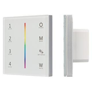 Панель Sens SMART-P22-RGBW White (12-24V, 4x3A, 2.4G) (Arlight, IP20 Пластик) | Arlight 025168