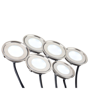 Набор KT-R-6x0.5W LED White 12V (круг) (Arlight, IP67 Металл, 1 год) | Arlight 018239