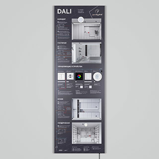 Стенд Управления DALI-1760х600mm-V1 (DB 3мм, пленка, лого) (Arlight, -) | Arlight 000994(2)
