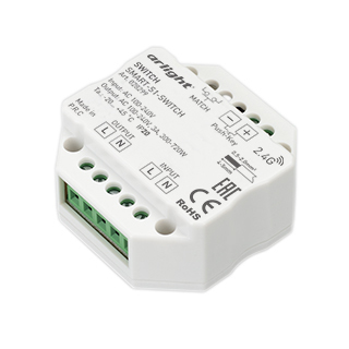 Контроллер-выключатель SMART-S1-SWITCH (230V, 3A, 2.4G) (Arlight, IP20 Пластик) | Arlight 028299