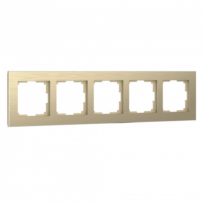 Рамка на 5 постов Werkel Aluminium W0051711 (шампань) | Werkel WRKa052316