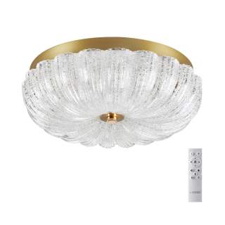 7719/36L PIKO LED SN 027 Светильник металл/стекло/прозрачный/золотой LED 36Вт 3000-6500K D300 IP20 пульт ДУ TESORO | Sonex SN7719/36L