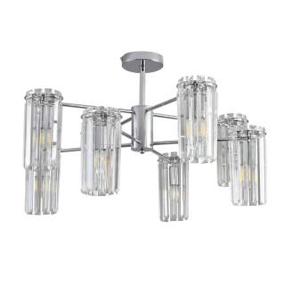 8348/8C CLASSI хром/прозрачный, металл/хрусталь Люстра подвесная E14 8*40W 220V FAVLA | Lumion LN8348/8С