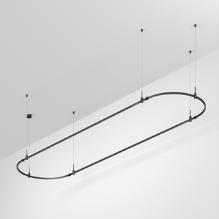 Основание ART-APRIORI-OVAL-HANG-4000x1000 (BK) (Arlight, IP20 Металл) | Arlight 048510