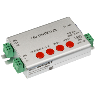 Контроллер HX-801SB (2048 pix, 5-24V, SD-card) (Arlight, -) | Arlight 020915