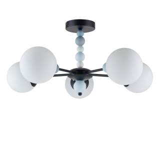 6526/5C MODERNI LN26 360 чёрный Люстра потолочная E14 5*40W 220V SUNDAY | Lumion LN6526/5C