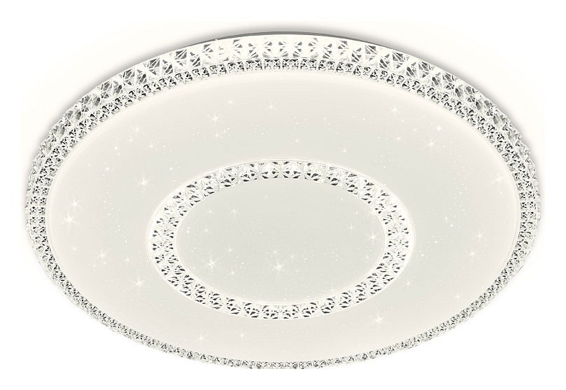 Накладной светильник Ambrella Orbital Crystal F99 WH 96W D500 | Ambrella AMBRF99WH96WD500