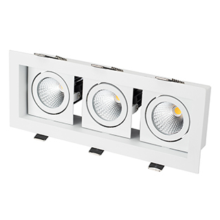 Светильник CL-KARDAN-S260x102-3x9W White (WH, 38 deg) (Arlight, IP20 Металл) | Arlight 024139