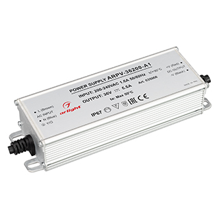 Блок питания ARPV-36200-A1 (36V, 5.55A, 200W) (Arlight, IP67 Металл) | Arlight 035966