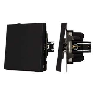 Механизм выключателя одноклавишный проходной SWT-TENDO-MKP1-SFPL-BK (230V, 10A) (Arlight, -) | Arlight 054579