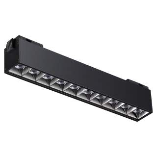 358524 SHINO NT21 082 черный Трековый светильник для низковольного шинопровода IP20 LED 4000K 20W 48V KIT | Novotech NT358524