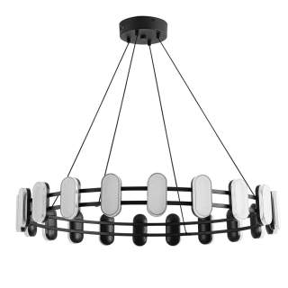 8342/40L LEDIO LN черный/белый металл/акрил Люстра подвесная LED 40W 4000K 220V OVELA | Lumion LN8342/40L