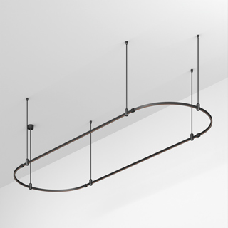 Основание ART-APRIORI-OVAL-ROD-800-3000x1000 (BK) (Arlight, IP20 Металл) | Arlight 048509