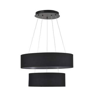 8373/55L LEDIO LN черный, металл/текстиль/силикон Люстра подвесная LED 55W 3000/4000/6000K 220V SAVA | Lumion LN8373/55L