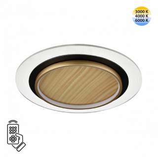 7731/80L MITRA LED SN 600 Светильник металл/акрил/белый/под дерево/прозрачный/черный LED 80Вт 3000-6500К D480 IP20 пульт ДУ SUNNY | Sonex SN7731/80L