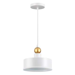 4090/1 PENDANT ODL19 377 белый/золотой Подвес Е27 1*40W BOLLI | Odeon Light OL4090/1