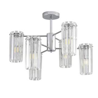 8348/6C CLASSI хром/прозрачный, металл/хрусталь Люстра подвесная E14 6*40W 220V FAVLA | Lumion LN8348/6C