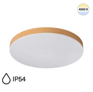 7761/24L MITRA LED SN 107 Светильник пластик/белый/под дерево LED 24Вт 4000K D300 IP54 GAMMA | Sonex SN7761/24L