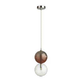 4980/1C PENDANT ODL22 298 хром/ темн.бордовый/стекло Подвес G9 1*40W TWIXY | Odeon Light OL4980/1C