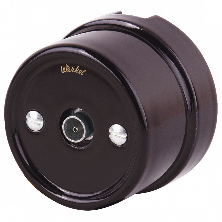 ТВ-розетка без рамки Werkel Retro (коричневый) WL18-02-05 | Werkel WRKa036809
