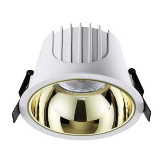 358700 SPOT NT21 276 белый/золото Светильник встраиваемый светодиодный IP20 LED 4000К 30W 100-265V KNOF | Novotech NT358700