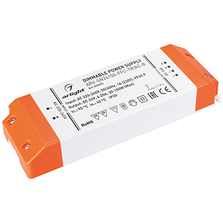 Блок питания ARV-SN24150-PFC-TRIAC-B (24V, 6.25A, 150W) (Arlight, IP20 Пластик) | Arlight 029493