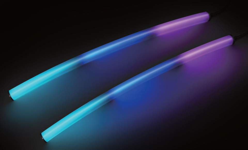 Лента герметичная MOONLIGHT-BLACK-TOP-G280-D25mm 24V RGB 360deg (14.4 W/m, IP65, 3m, wire x1) (Arlight, Вывод кабеля прямой) | Arlight 047040