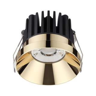 357909 SPOT NT19 287 золото Светильник встраиваемый IP44 LED 3000К 10W 100-265V METIS | Novotech NT357909