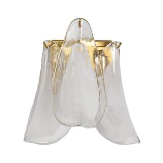 8385/1W NEOCLASSI LN золото/белый, металл/стекло Бра E14 40W 220V PLUME | Lumion LN8385/1W