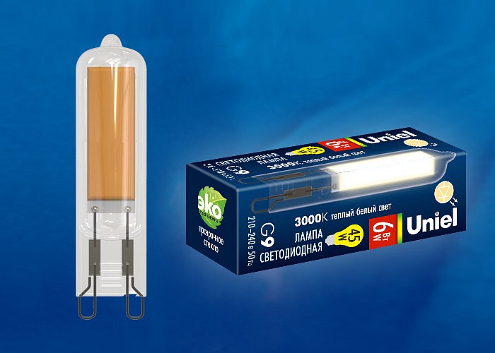 Лампа светодиодная Uniel LED-JCD G9 6Вт 3000K UL-00005057 | Uniel ULUL_00005057