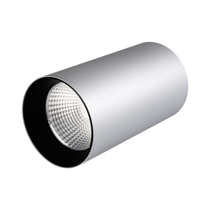 Светильник накладной SP-POLO-R85-1-15W Warm White 40deg (Silver, Black Ring) (Arlight, IP20 Металл) | Arlight 022963