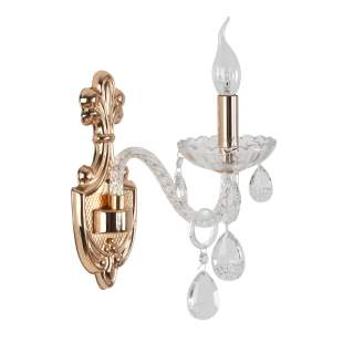 8376/1W CLASSI LN золото/прозрачный, металл/хрусталь Бра E14 40W 220V ALISSA | Lumion LN8376/1W