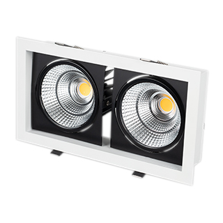 Светильник CL-KARDAN-S283x152-2x25W White6000 (WH-BK, 30 deg) (Arlight, IP20 Металл) | Arlight 028860