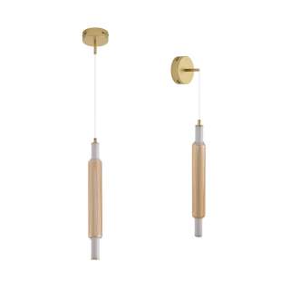 8259/15WCL LEDIO LN26 золото/амбер, металл/акрил/стекло Бра/подвес LED 15W 4000К 220V TRENDY | Lumion LN8259/15WCL