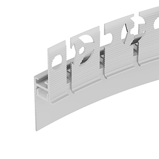 Профиль PLINTUS-FANTOM-BENT-H20-SIDE-2000 WHITE (Arlight, Алюминий) | Arlight 043674(1)