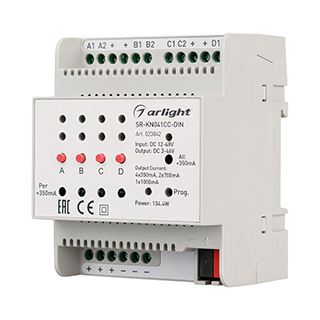 Контроллер тока SR-KN041CC-DIN (12-48V, 4x350/700mA) (Arlight, -) | Arlight 023042