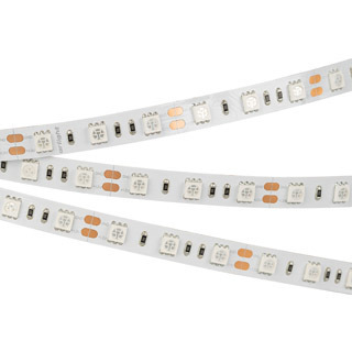 Лента RT 2-5000 12V Yellow 2x (5060, 300 LED, LUX) (Arlight, 14.4 Вт/м, IP20) | Arlight 012342