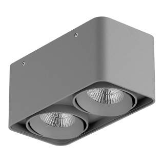 052329-IP65 Светильник MONOCCO LED 2х10W 1200LM 30G СЕРЫЙ 3000K (в комплекте) | Lightstar LS052329