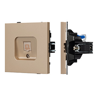 Механизм компьютерной розетки SCT-TENDO-MPC1-PL-GD (RJ-45, CAT6) (Arlight, -) | Arlight 054099