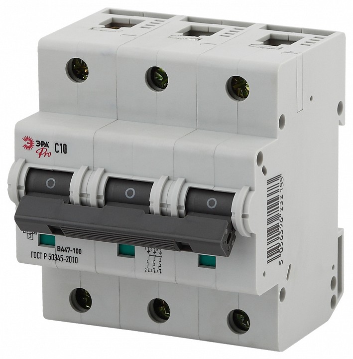 Автоматический выключатель 3P Эра ВА47-100 NO-902-279 | Эра ERB0048869
