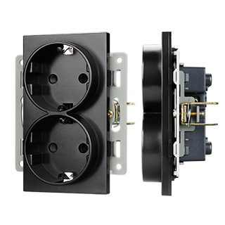 Механизм электрической розетки SCT-MEUD-PL-BK (250V, 16A) (Arlight, -) | Arlight 043765
