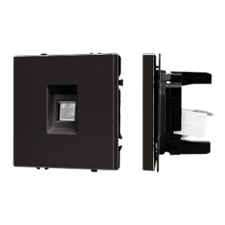 Механизм компьютерной розетки SCT-NOBE-MPC1-SFPL-BK (RJ-45, CAT6) (Arlight, -) | Arlight 054305