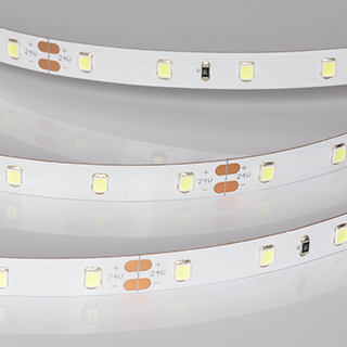 Лента RT-A60-8mm 24V Ice Blue (4.8 W/m, IP20, 5m) (Arlight, -) | Arlight 055376