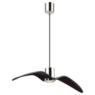 4901/1B PENDANT ODL22 289 чёрный/хром/стекло Подвес GU10 1*5W BIRDS | Odeon Light OL4901/1B