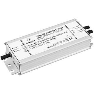 Блок питания ARPV-UH24150-PFC-0-10V (24V, 6.3A, 150W) (Arlight, IP67 Металл, 7 лет) | Arlight 024277